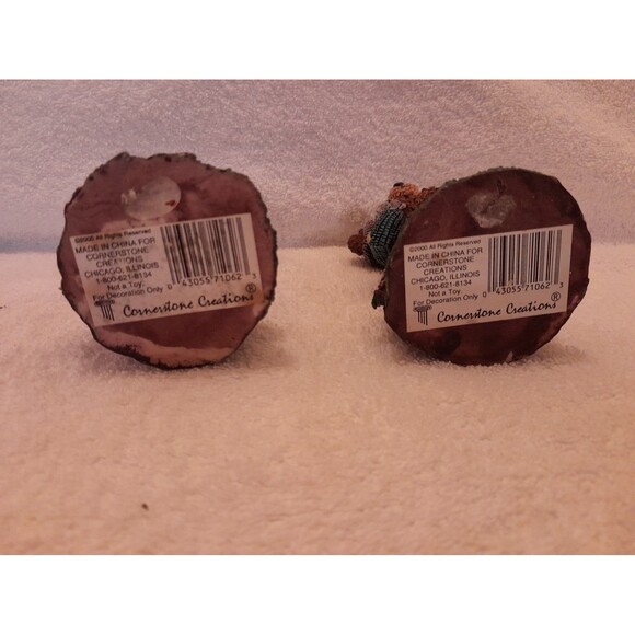 Vintage Resin Cornerstone Creations Bear Figurines set of 2 - Picture 5 of 5